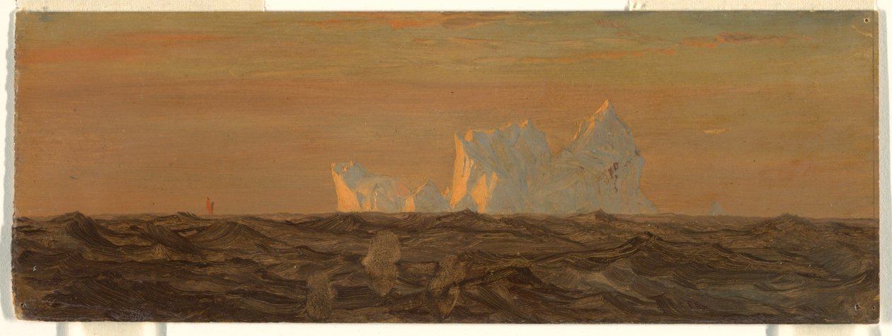 Teckning, Isberg, juni eller juli 1859 av Frederic Edwin Church