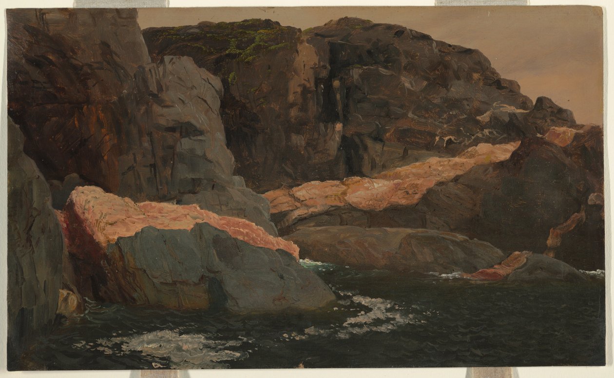 Teckning, Laborador, Big Island, Battle Harbor, 1859 av Frederic Edwin Church
