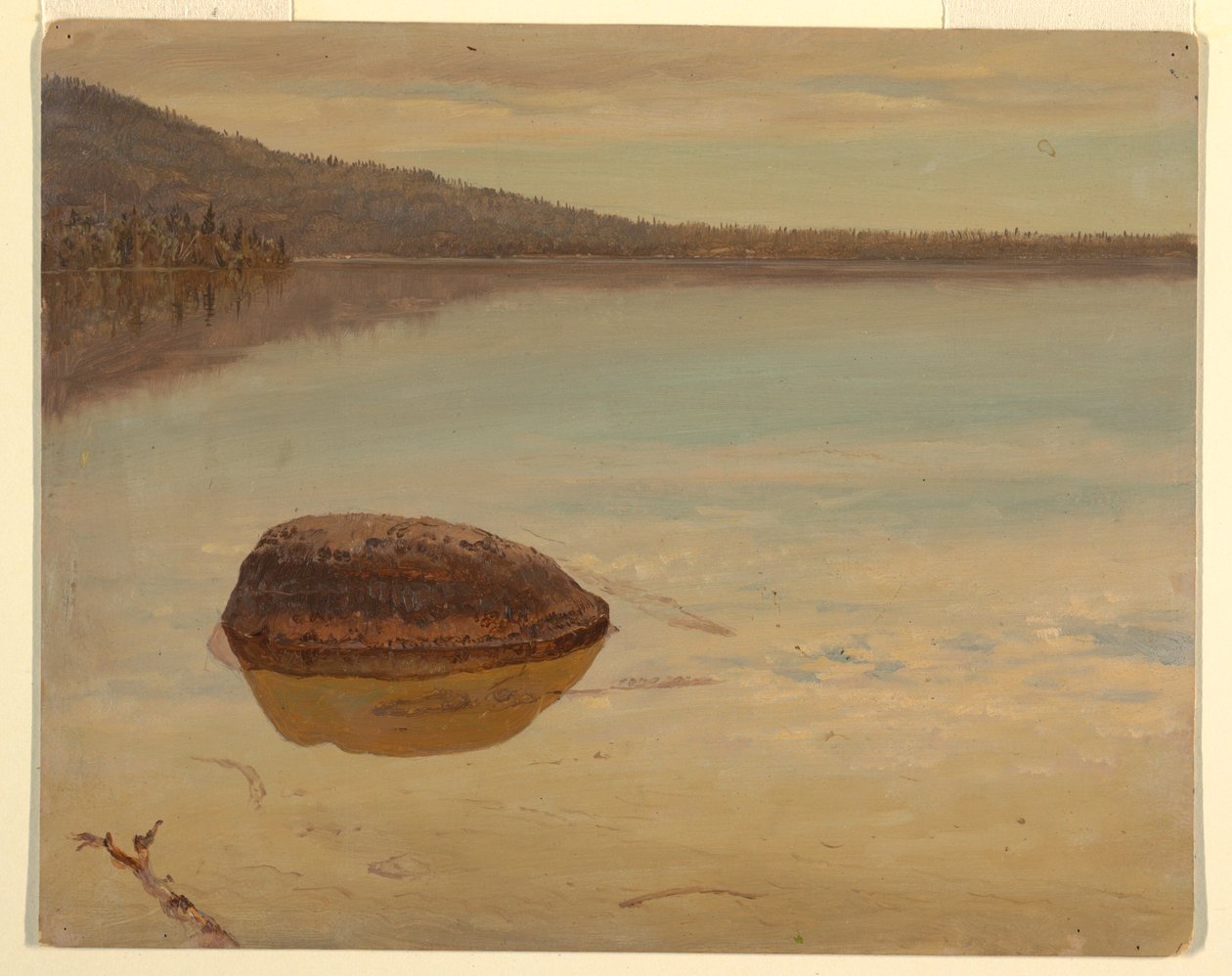 Teckning, Lake Katahdin , 1870-80 av Frederic Edwin Church