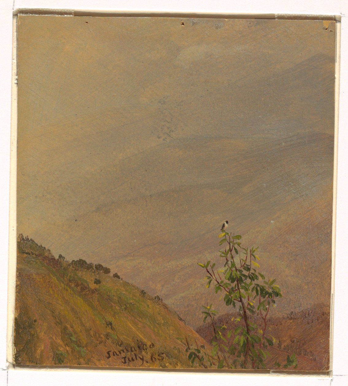 Teckning, Landskap, juli 1865 av Frederic Edwin Church