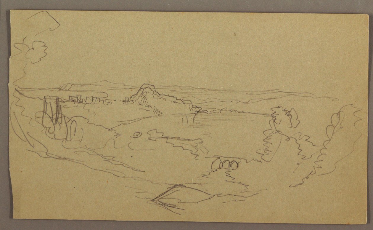 Teckning, Landskap, maj-augusti 1865 av Frederic Edwin Church