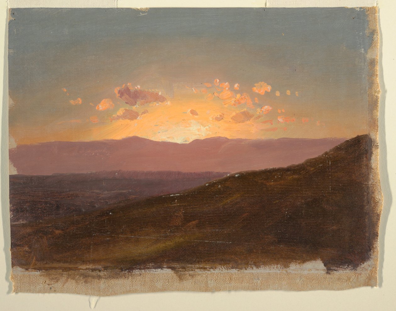 Teckning, Vy över Hudson Valley, 14 augusti 1867  av Frederic Edwin Church