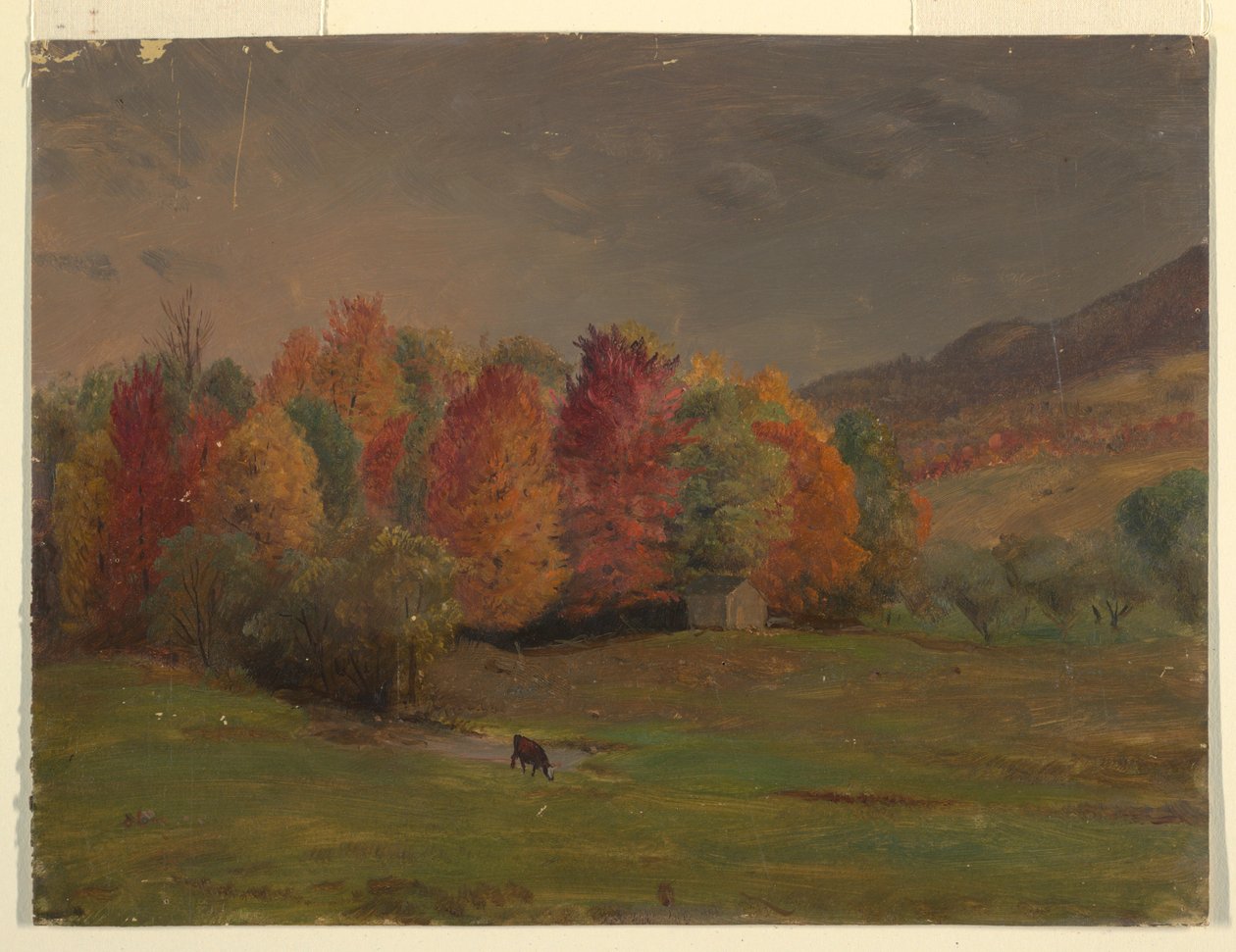 Teckning, Maine eller Canada Seacoast, ca 1845 av Frederic Edwin Church