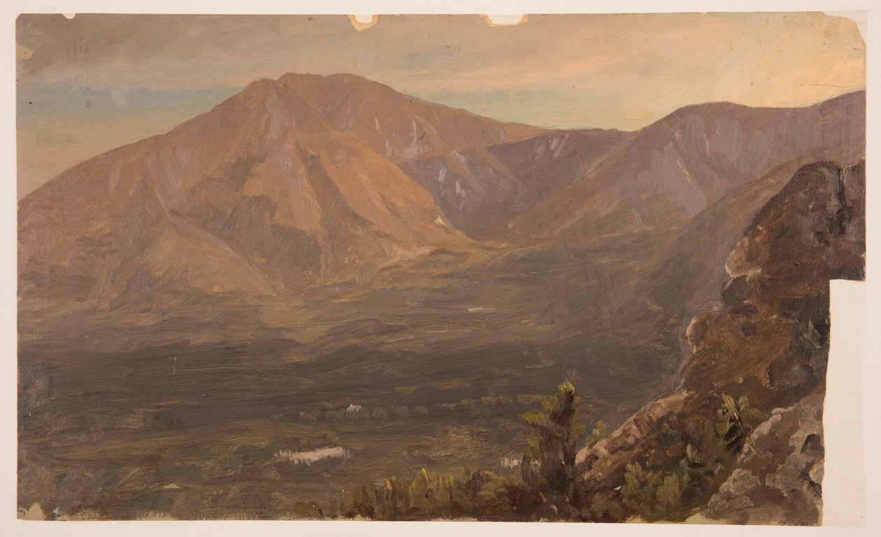 Teckning, Mt. Katahdin och Turner, 1860-78 av Frederic Edwin Church