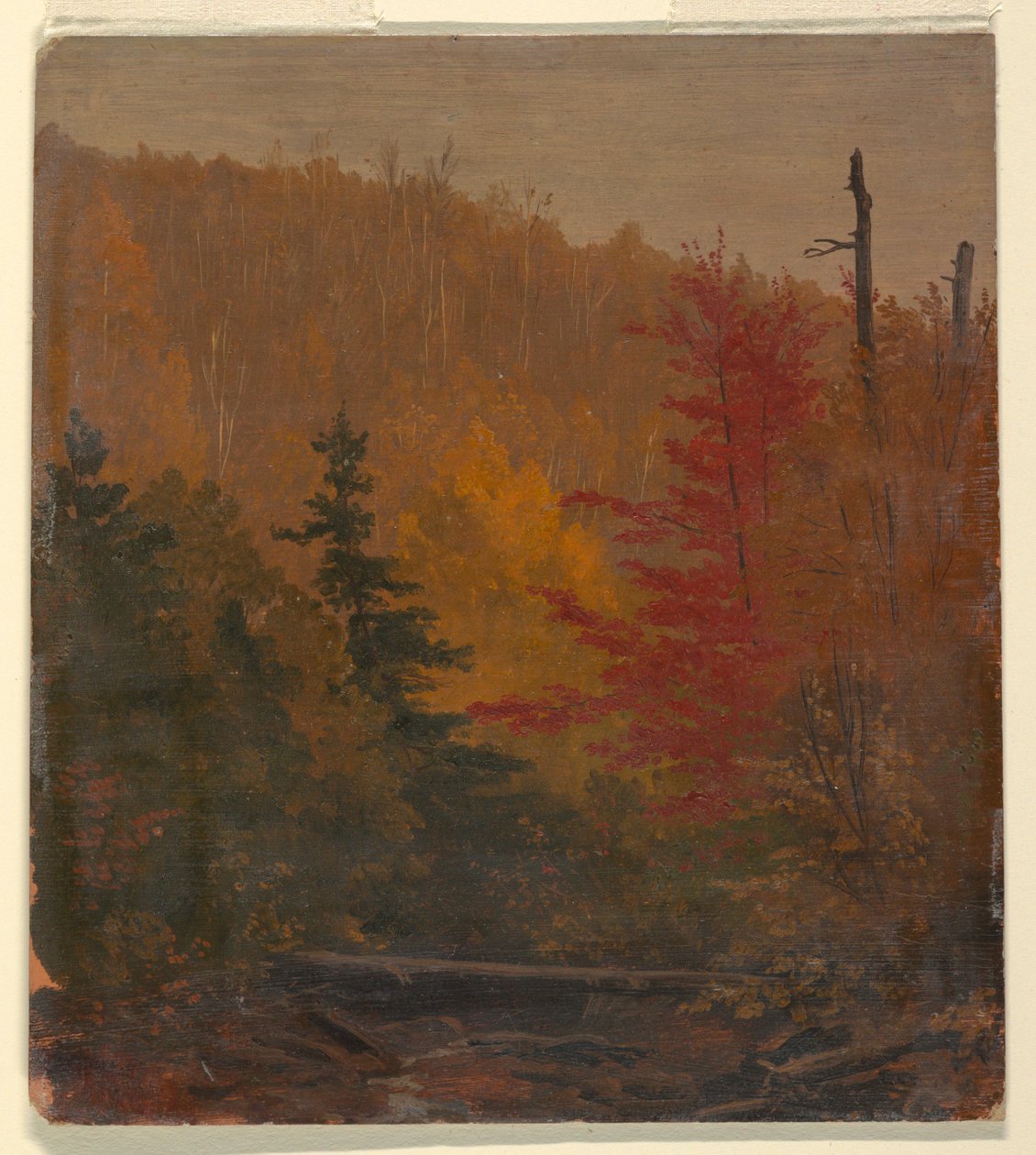 Teckning, troligen nära Katahdin, hösten 1865-70 av Frederic Edwin Church