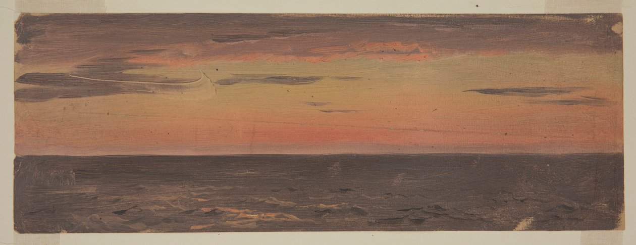 Teckning, Havslandskap, juni 1859 av Frederic Edwin Church