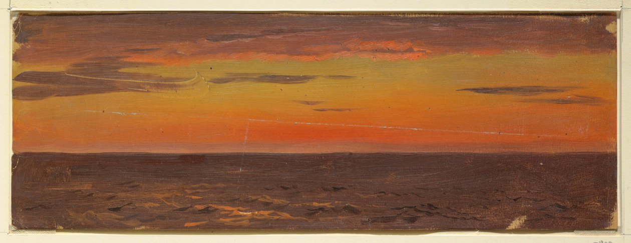 Teckning, Havslandskap, juni 1859 av Frederic Edwin Church