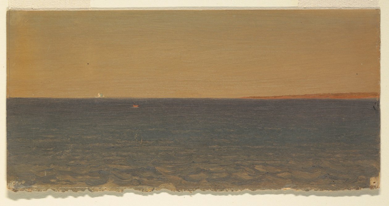 Teckning, Havslandskap med isberg, 1859 av Frederic Edwin Church