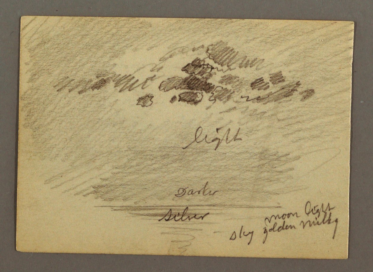 Teckning, Skisser från Mellanöstern, inklusive Suezkanalen, januari 1868 av Frederic Edwin Church