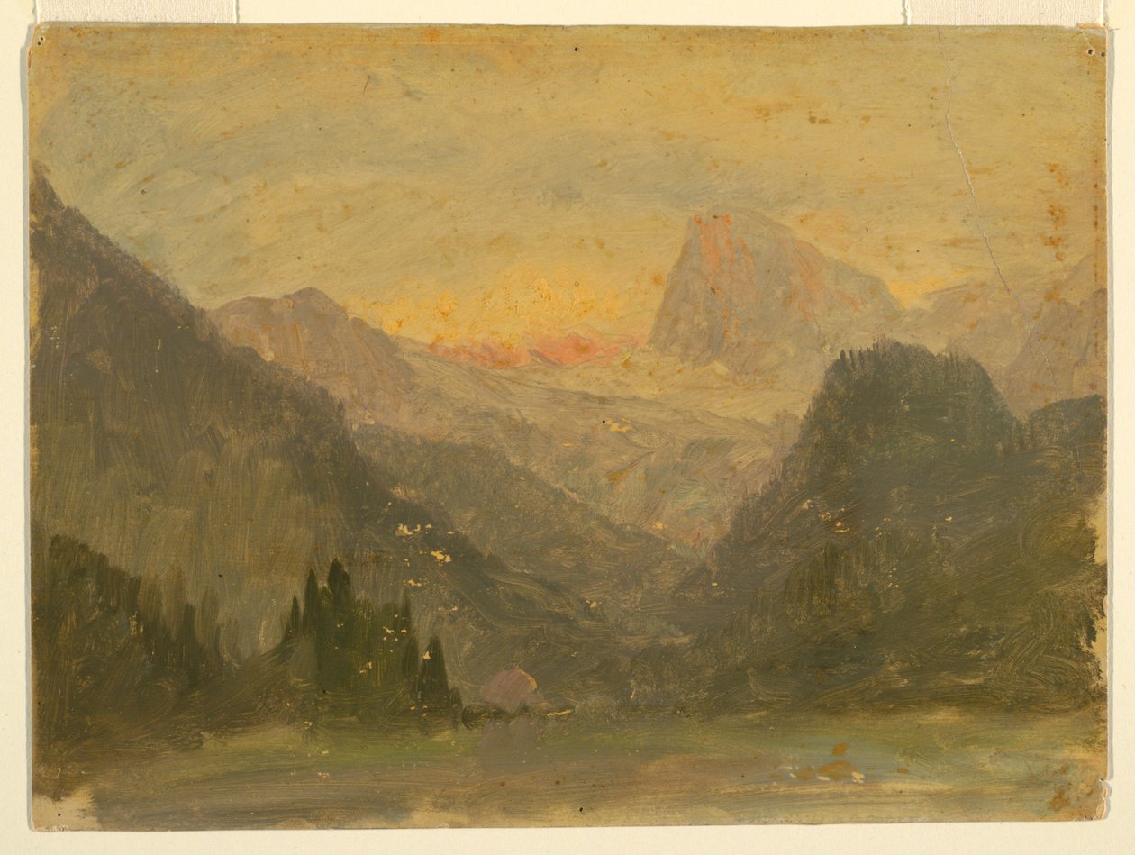 Ritning, Watzmann, nära Berchtesgaden, 1868 av Frederic Edwin Church