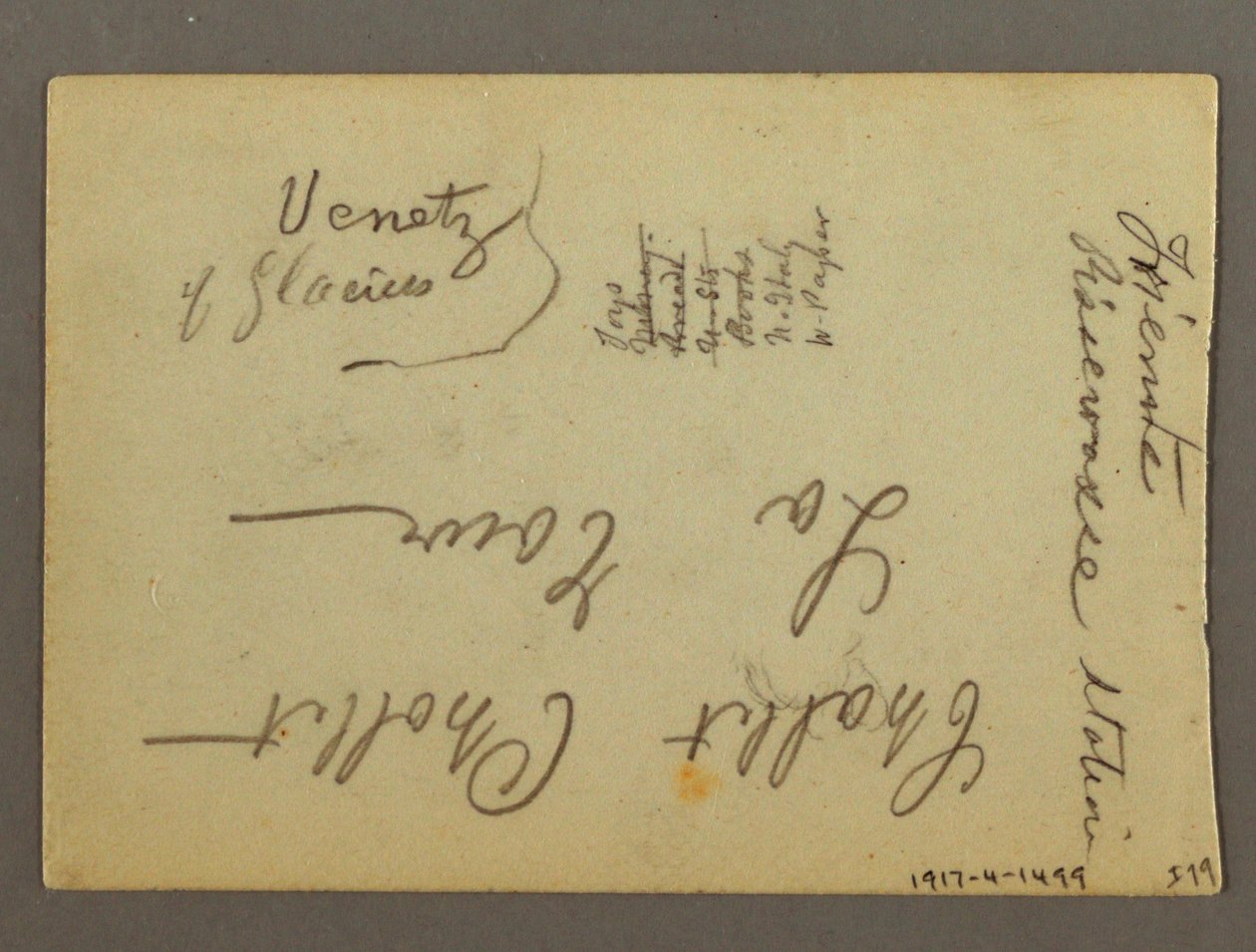 Ritning, stadsbyggnader, möjligen 1868-69 av Frederic Edwin Church