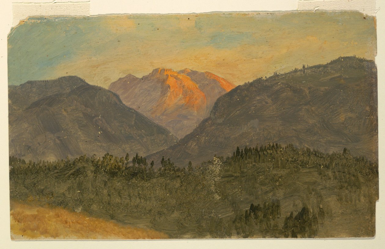 Ritning, Untesberg, nära Berchtesgaden, Bayern, 1868 av Frederic Edwin Church
