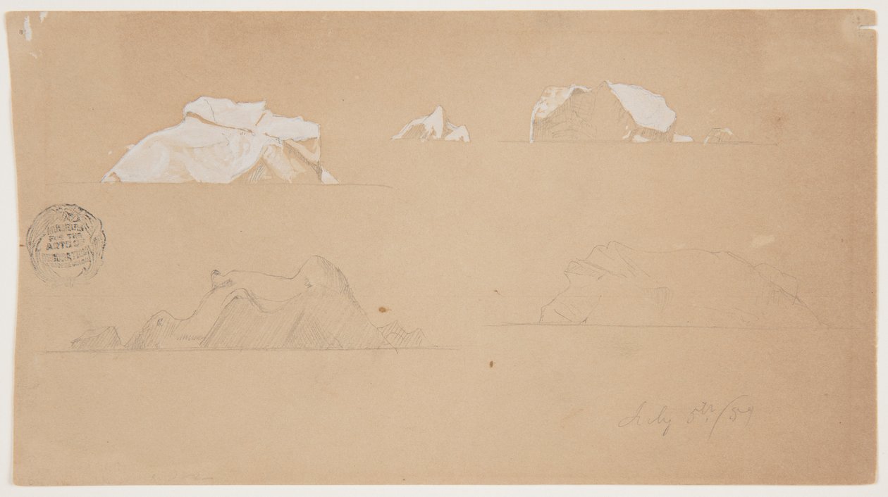 Flytande isberg av Frederic Edwin Church