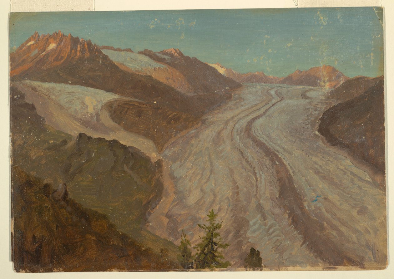 Great Aletsch Glacier, Schweiz av Frederic Edwin Church