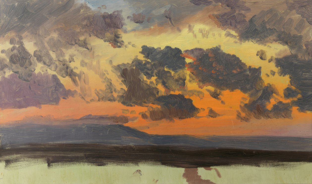 Himmel vid solnedgången, Jamaica, Västindien. av Frederic Edwin Church