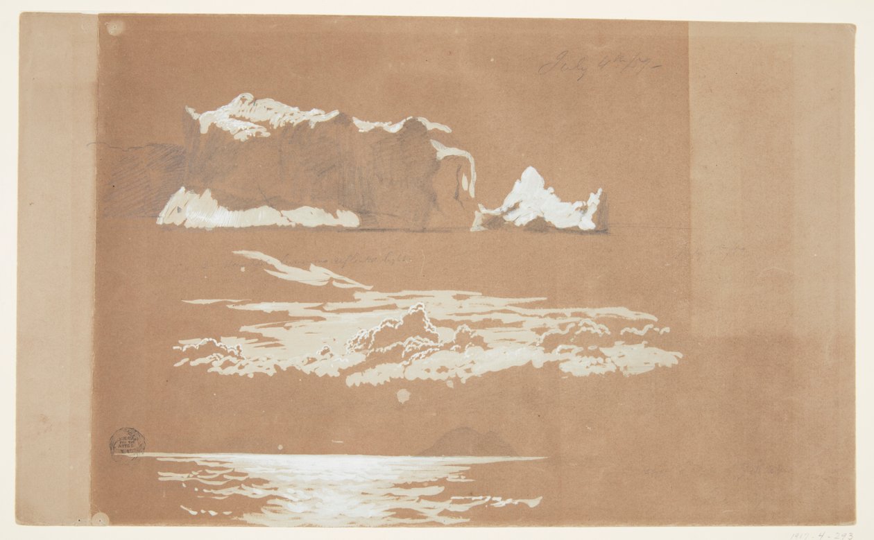 Isberg nära Cape St. John och Gull Island, Newfoundland av Frederic Edwin Church