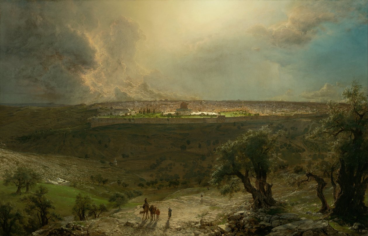 Jerusalem från Olivberget av Frederic Edwin Church