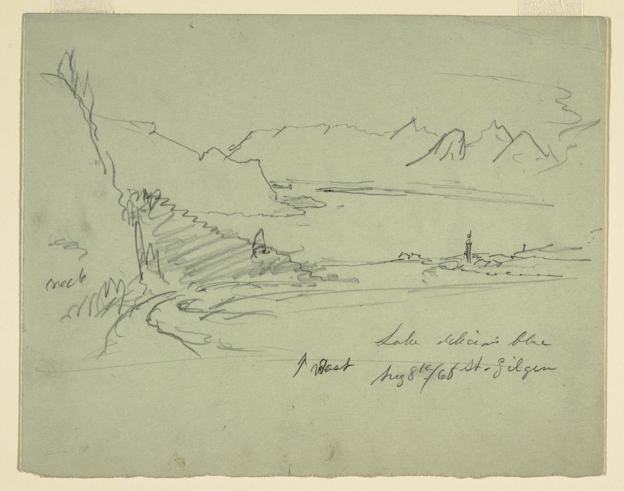 Landskap i Österrike, 5 augusti 1868 av Frederic Edwin Church