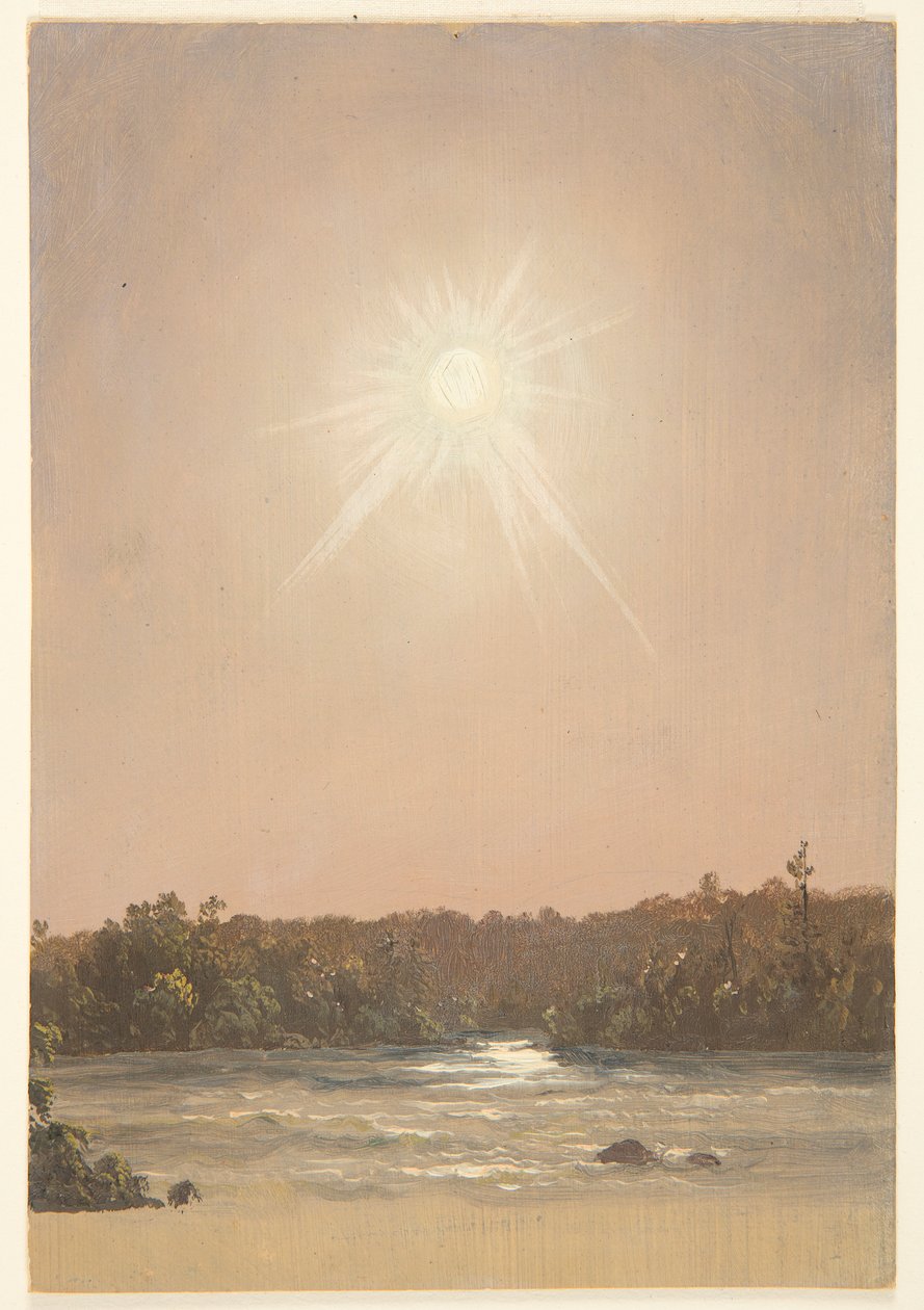 Sen eftermiddagssol över en bäck av Frederic Edwin Church