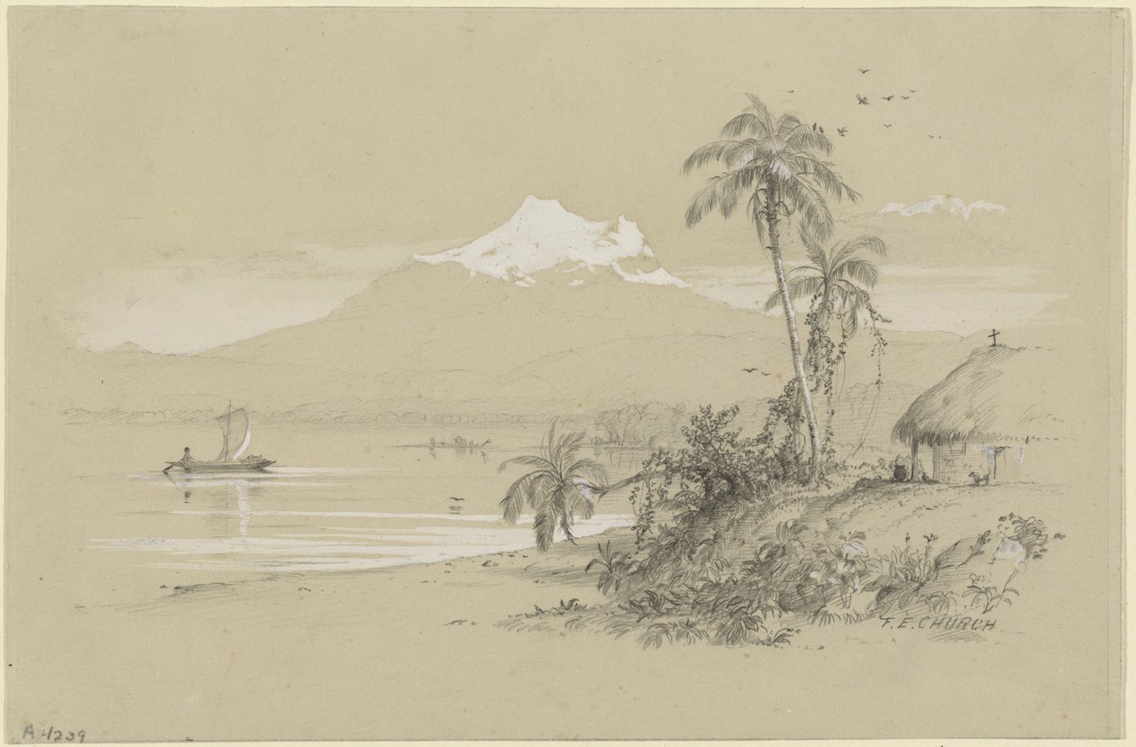 Magdalena River, New Granada, Ecuador av Frederic Edwin Church