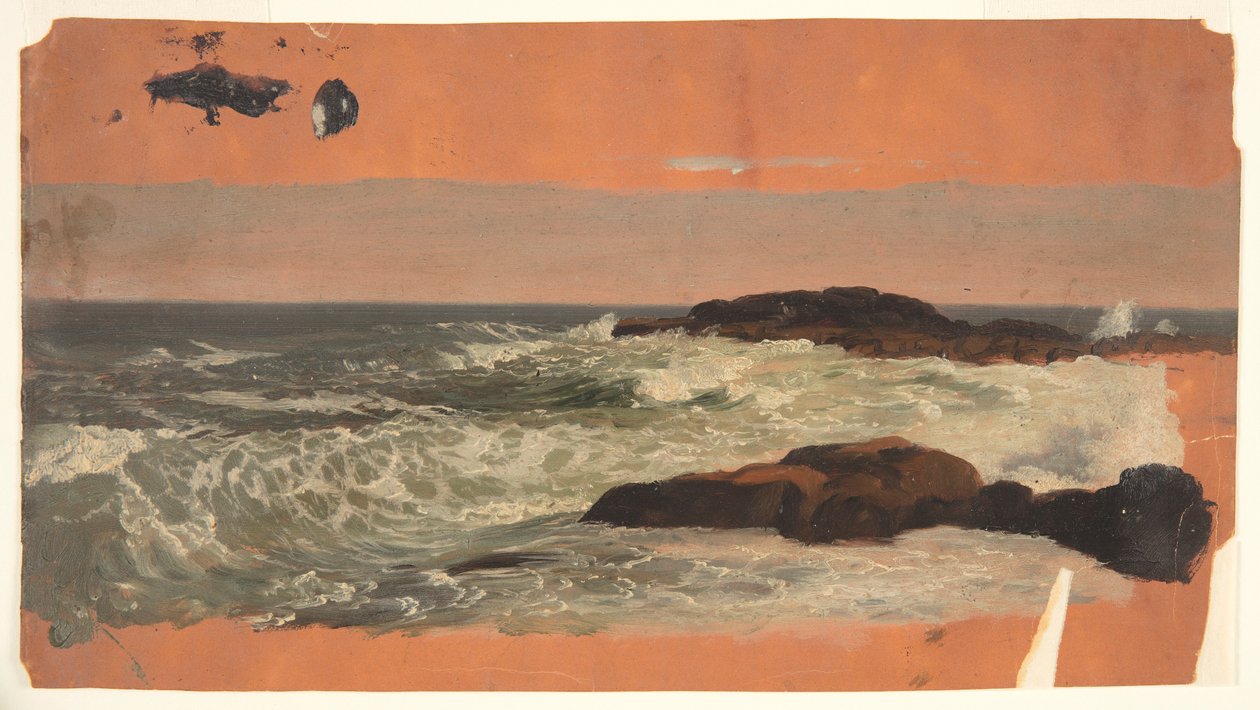 Maine Coast, surfa av Frederic Edwin Church