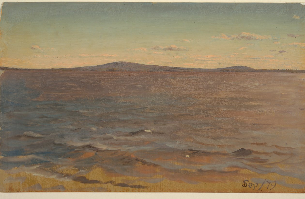 Maine kust, surf av Frederic Edwin Church