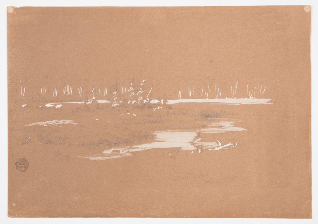 Marshy landskap nära Millinocket, Maine av Frederic Edwin Church