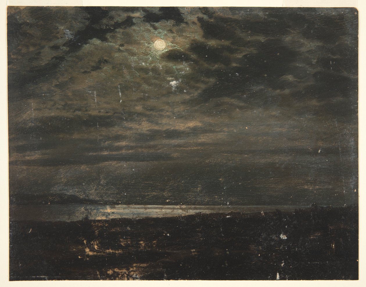 Månbelyst kust (möjligen Maine) av Frederic Edwin Church