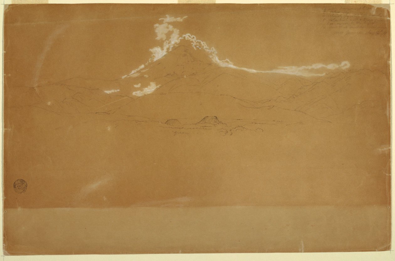 Mount Chimborazo, nära Guanojo och Guaranda, Ecuador av Frederic Edwin Church