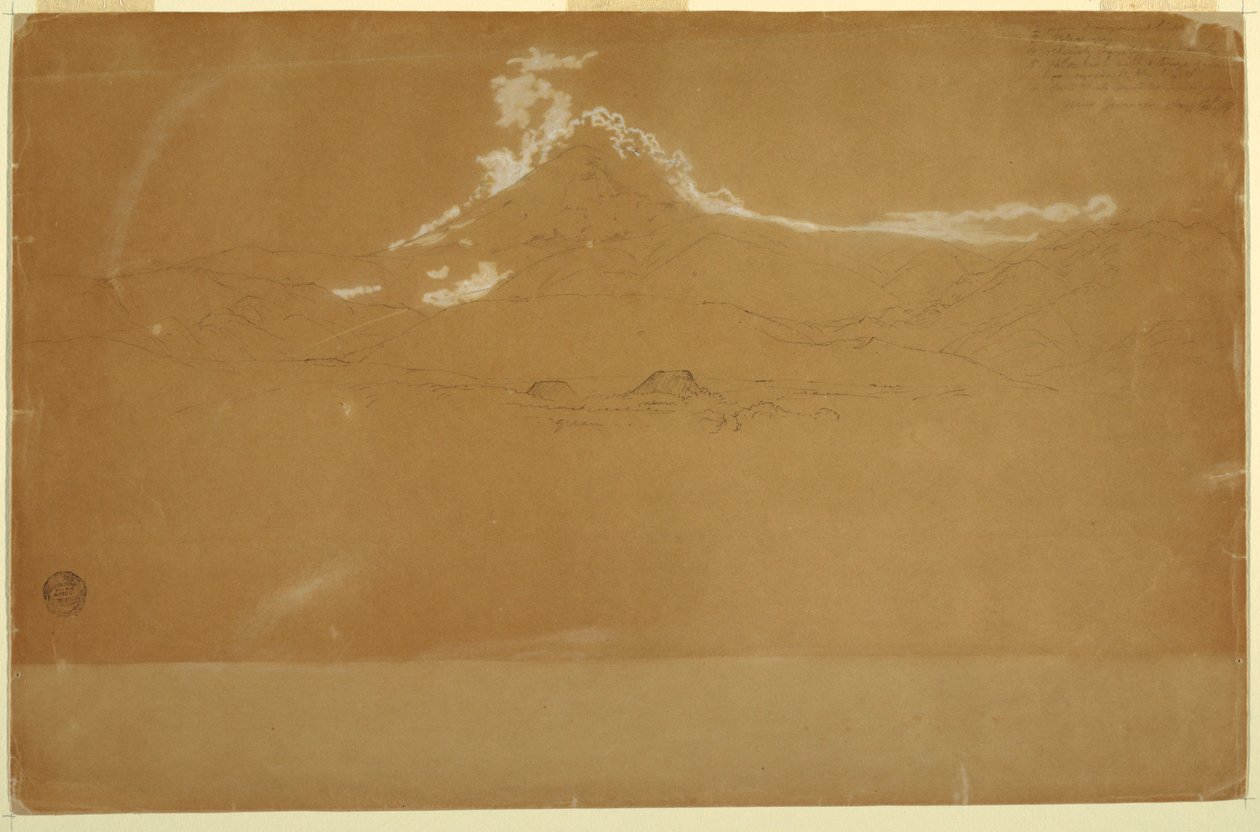 Mount Chimborazo, nära Guanojo och Guaranda, Ecuador av Frederic Edwin Church