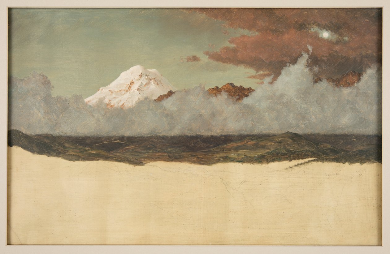 Mount Chimborazo genom Rising Mist and Clouds av Frederic Edwin Church
