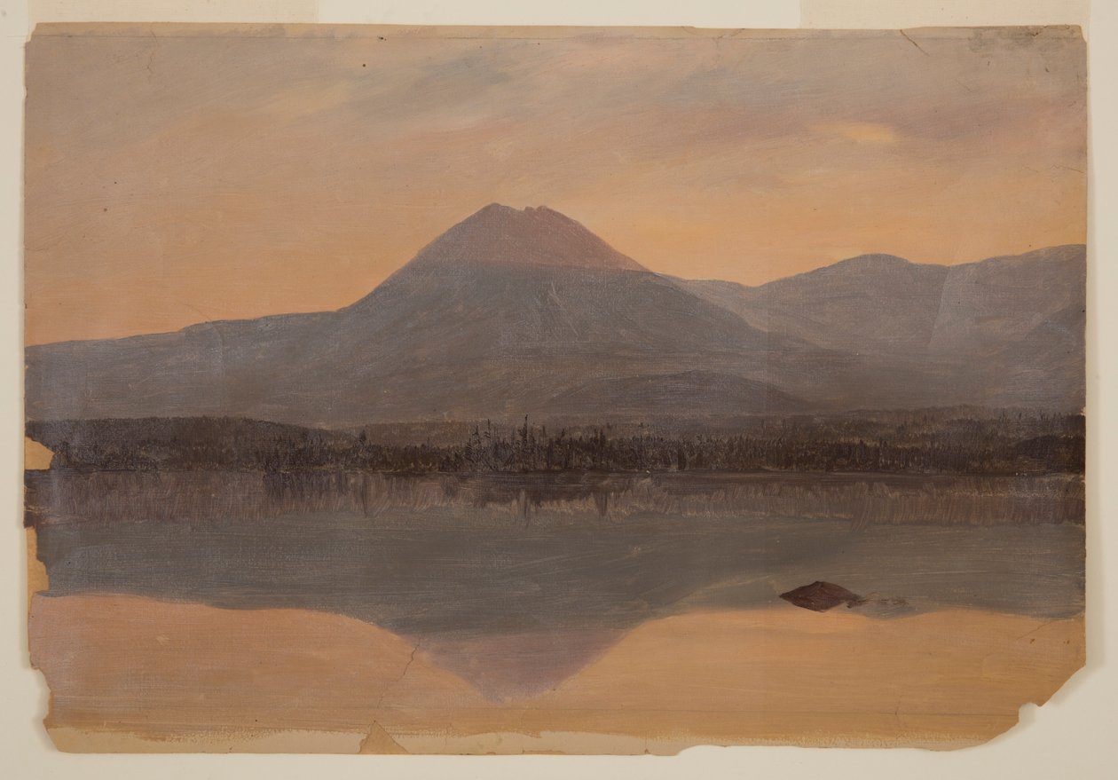 Berget Katahdin från Katahdinsjön av Frederic Edwin Church