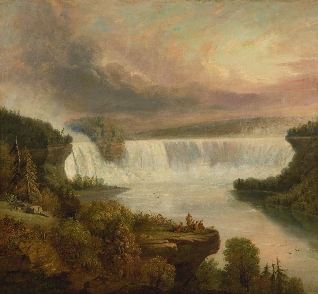 Niagarafallen (hästskofallen) av Frederic Edwin Church