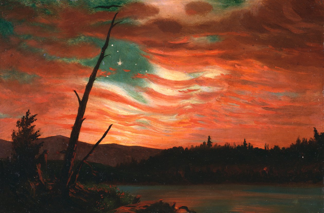 Vår banner i himlen av Frederic Edwin Church