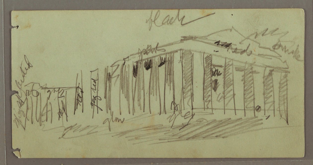 Parthenon tänd på natten, Aten, Grekland av Frederic Edwin Church