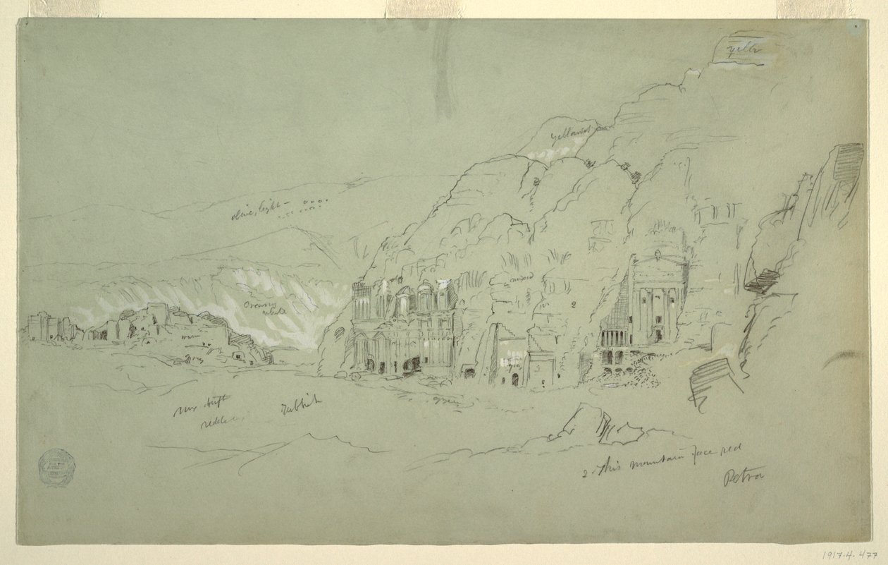 Petra från sydväst av Frederic Edwin Church