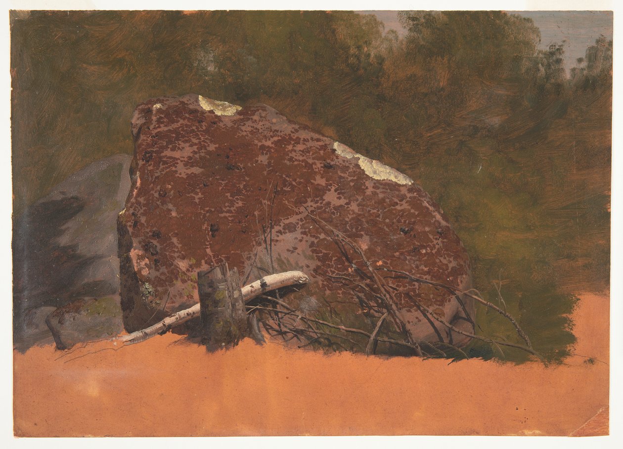 Möjligen Mt. Desert, Island, rock av Frederic Edwin Church