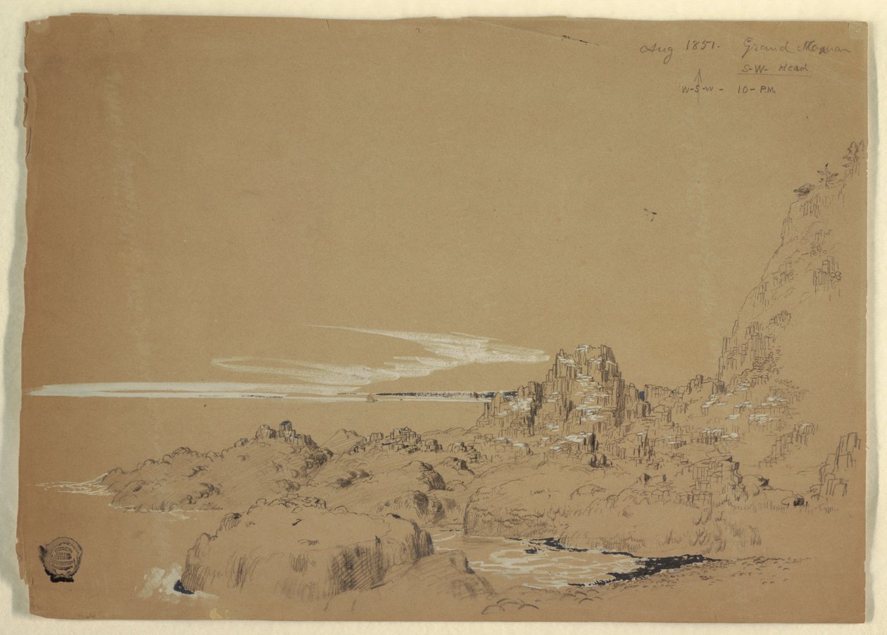 Klippiga kusten, Grand Manan, Kanada av Frederic Edwin Church