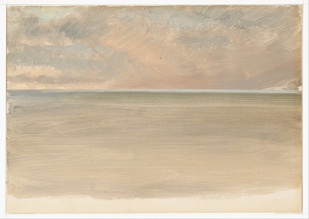 Havslandskap med istapp i fjärran av Frederic Edwin Church