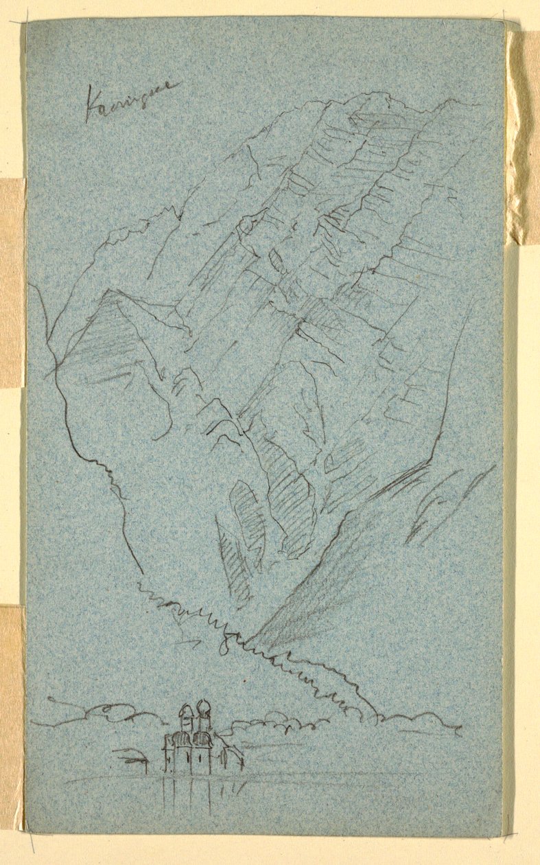 Kusten av Konigssee, B av Frederic Edwin Church