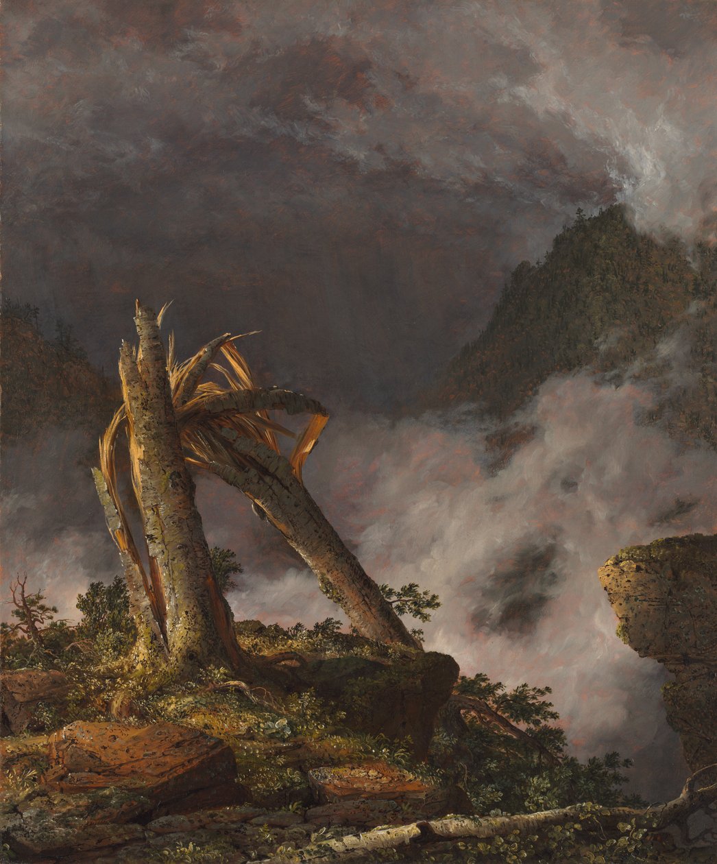 Storm i bergen, 1847. av Frederic Edwin Church