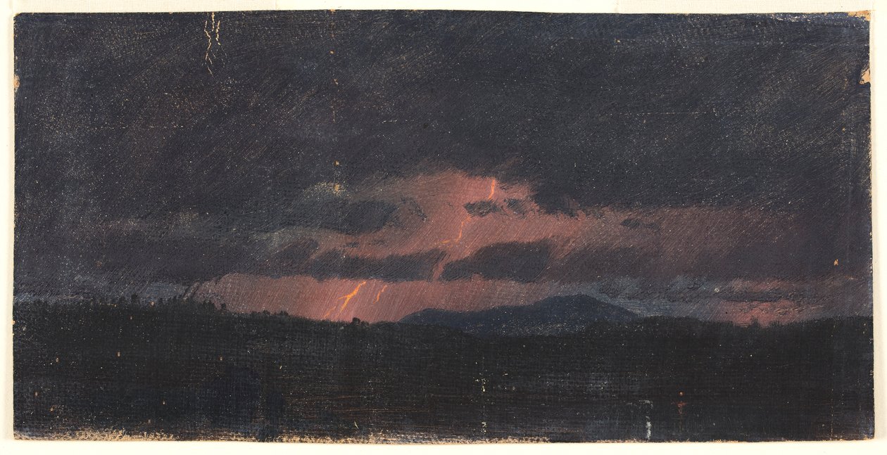 Storm över Hudson Valley av Frederic Edwin Church