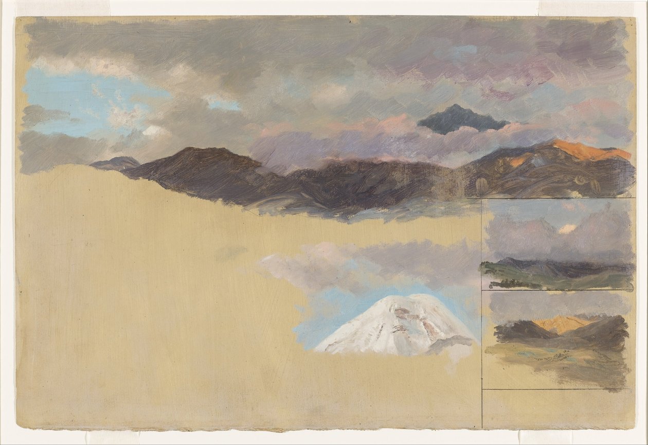 Studier av berget Chimborazo, Ecuador av Frederic Edwin Church