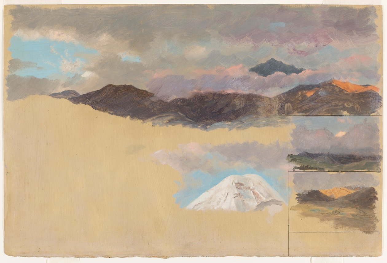 Studier av berget Chimborazo, Ecuador av Frederic Edwin Church