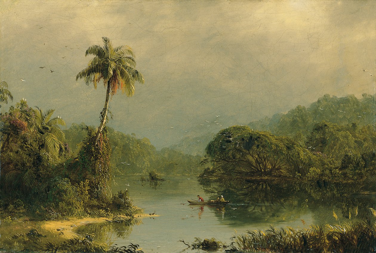 Tropiskt landskap av Frederic Edwin Church