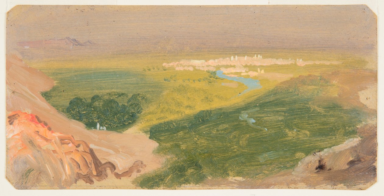 Utsikt mot Damaskus, Syrien av Frederic Edwin Church