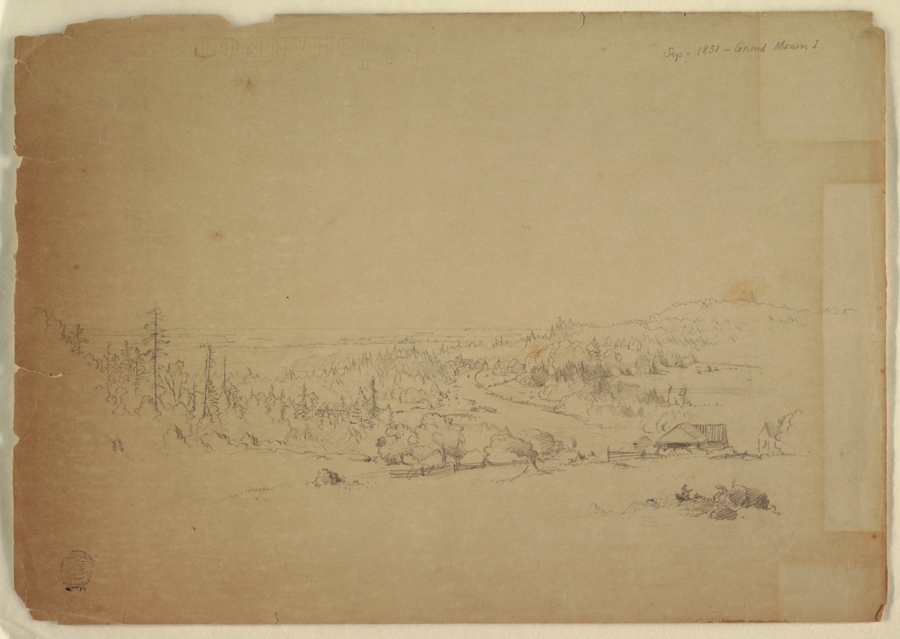 Utsikt från Grand Manan Island, Kanada, till havet av Frederic Edwin Church