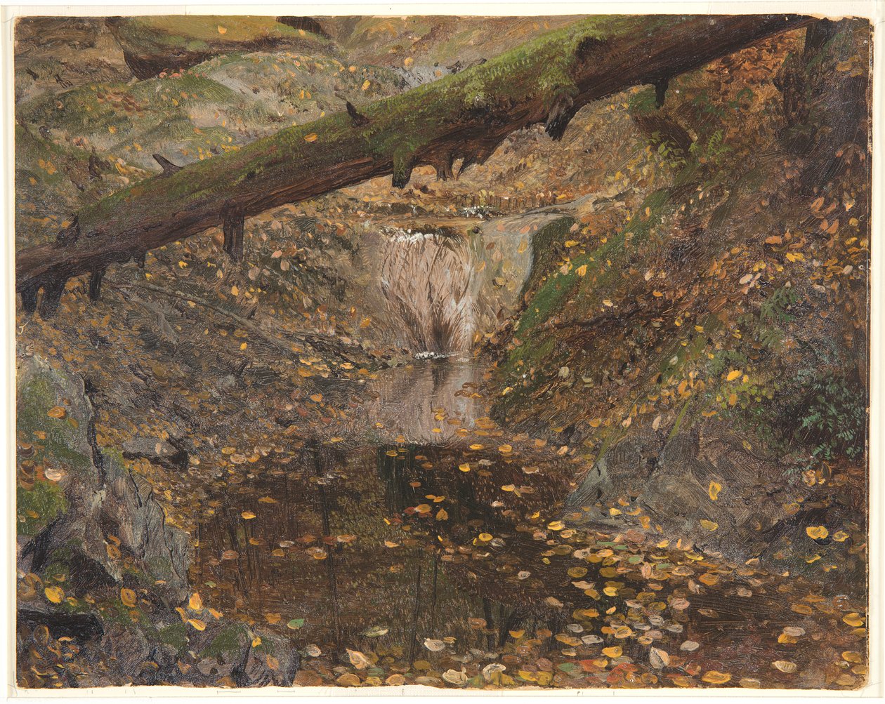 Woodland Stream, möjligen Mt. Desert, Maine av Frederic Edwin Church