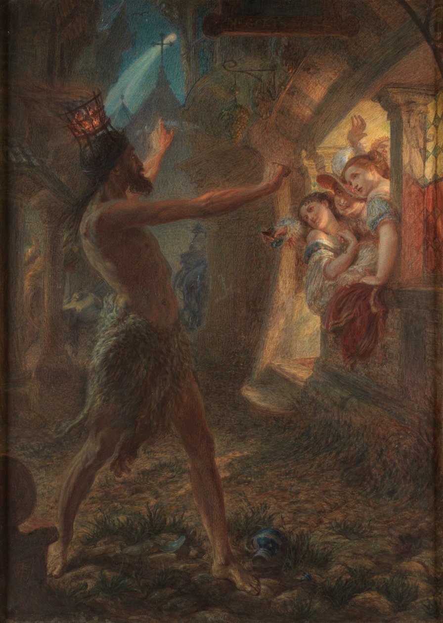 Solomon Eagle (akvarell och kroppsfärg med gummi arabicum) av Frederic James Shields
