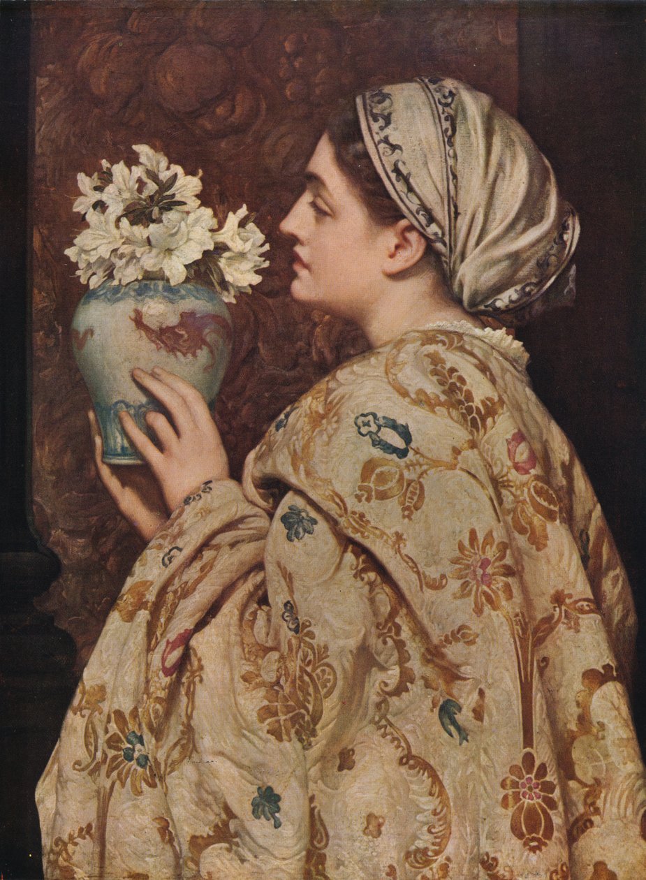 A Noble Lady of Venice, 1866, c1915 av Frederic Leighton